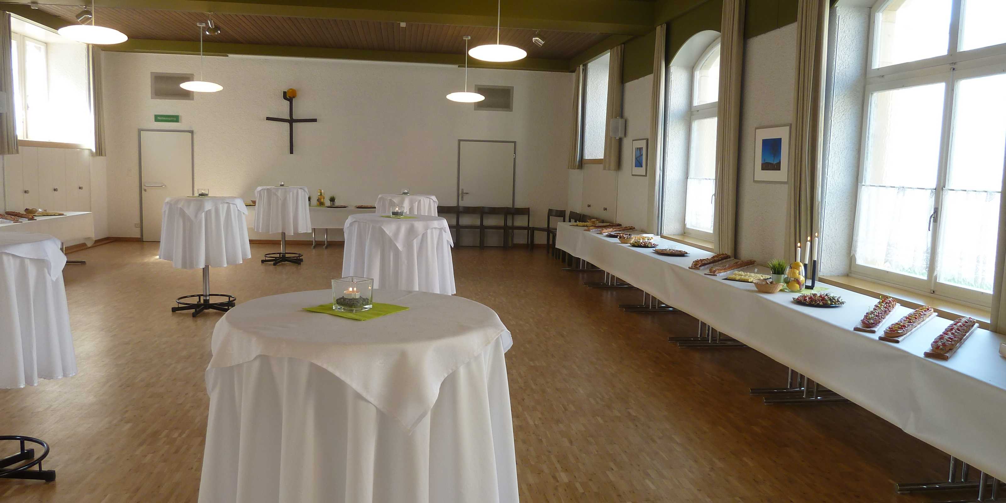 Saal Hochzeit, dekoriert